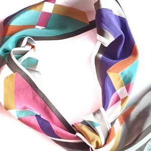 Vtg Vera Neumann scarf art multi-color